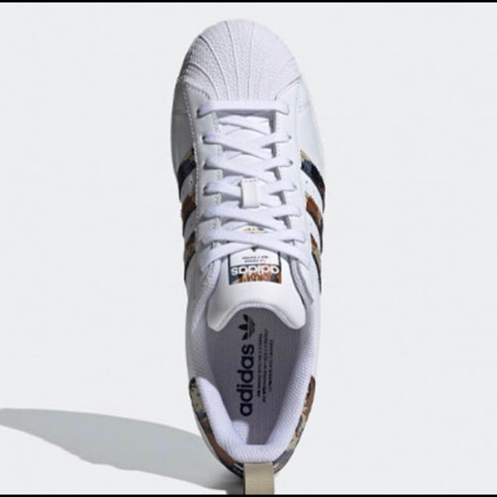Adidas superstar white cloud camo
